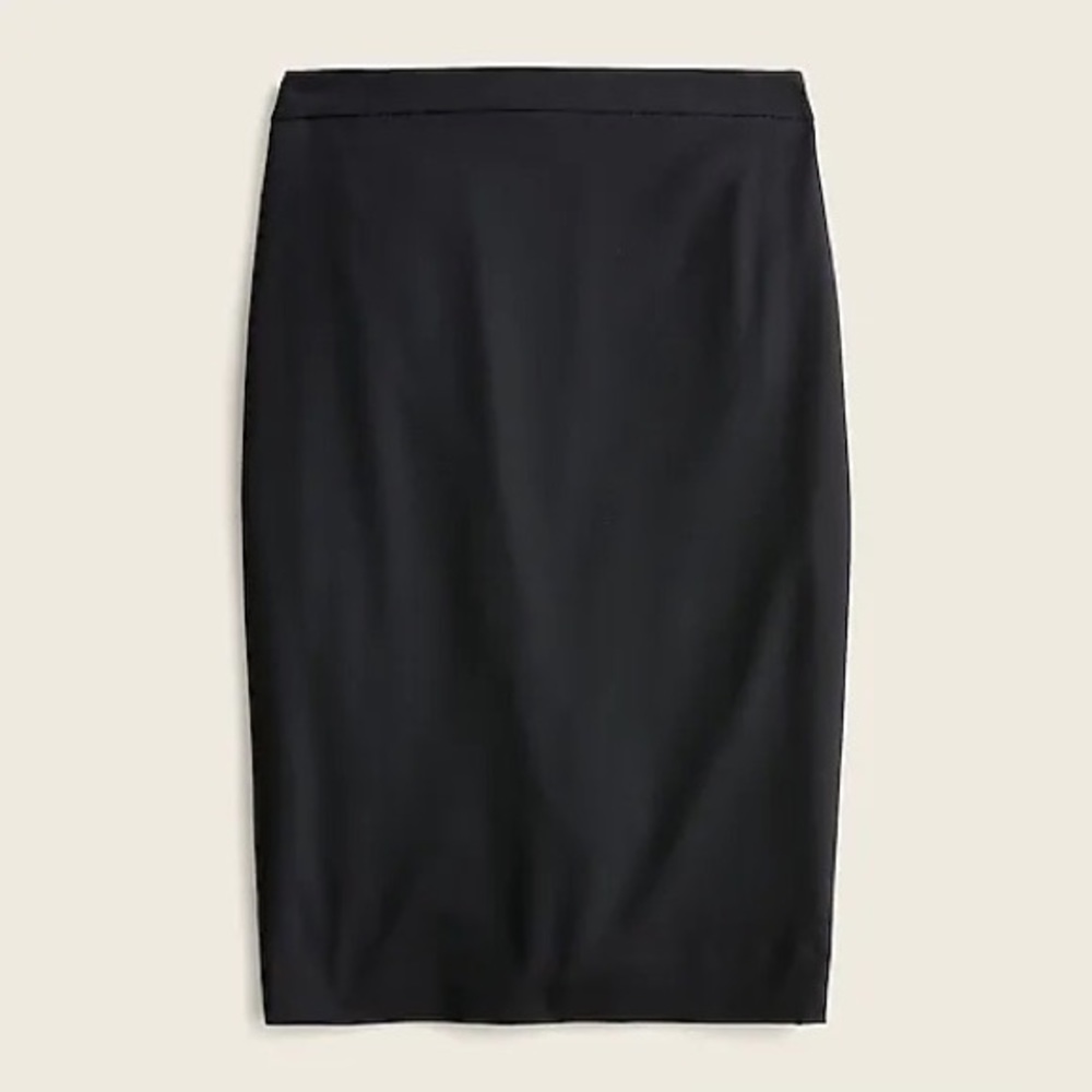J Crew Black No. 2 Pencil skirt in bi-stretch cotton